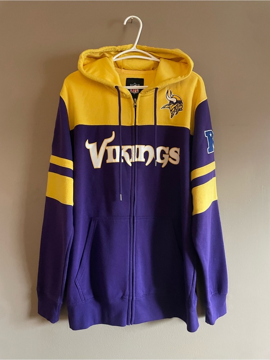 NFL Other - NFL Purple and Gold Vikings Full-Zip Hoodie – Size Large EUC